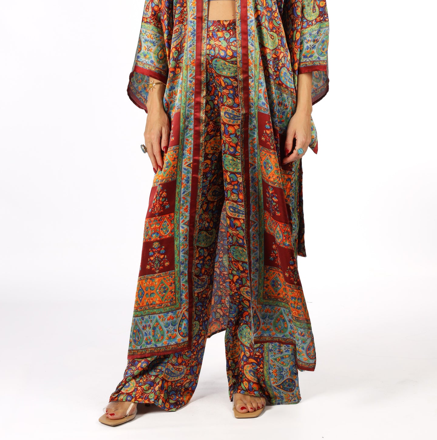 Kashmir - Silky Blue Pants